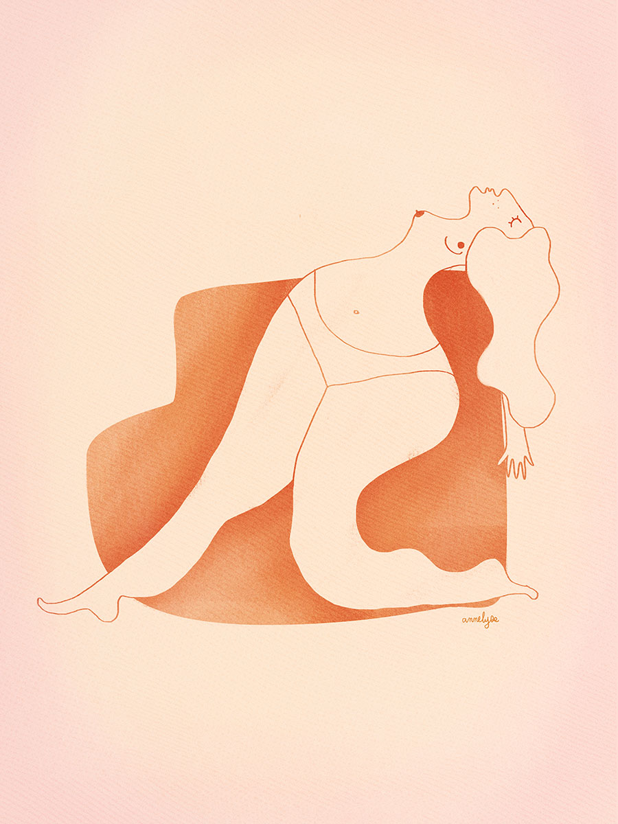 Illustration "Je suis moelleuse" par annelyse