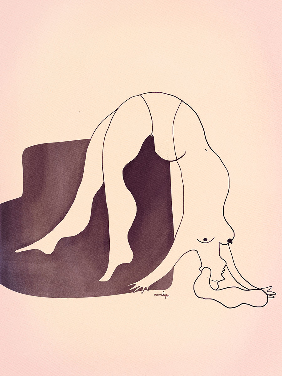 Illustration "Je suis souple" par annelyse