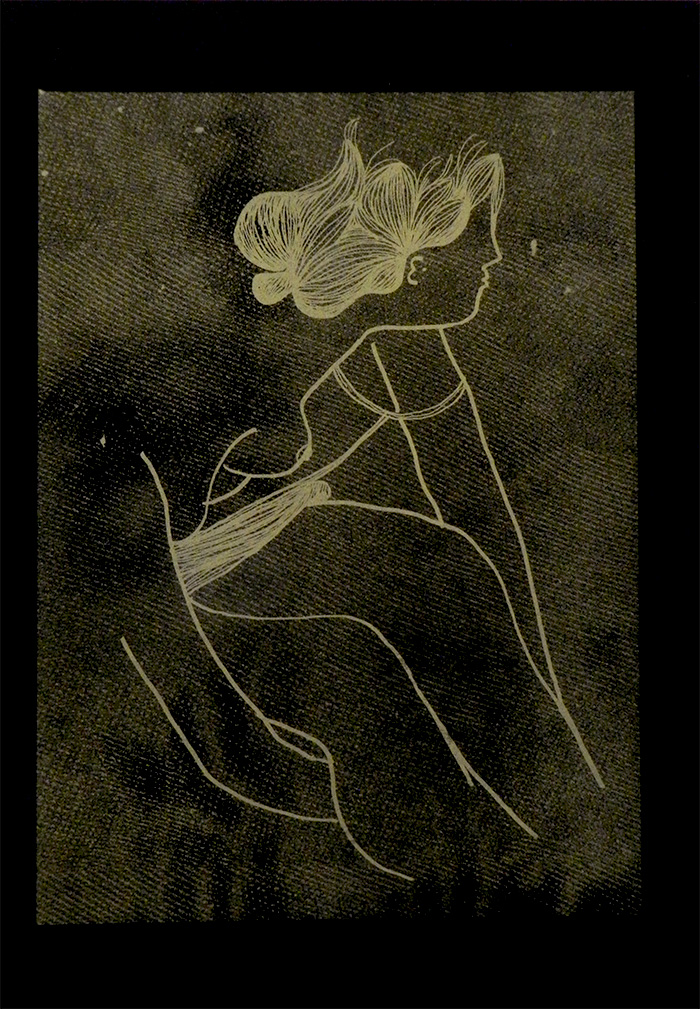 Illustration "Femme penchée" par Annelyse